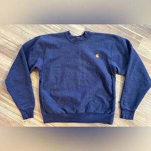 VINTAGE CARHARTT CREWNECK SWEATSHIRT SMALL LOGO MADE IN USA SZ M